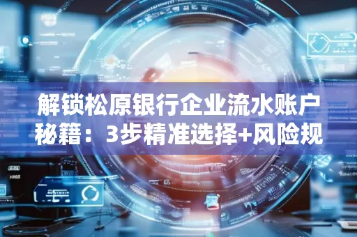 解锁松原银行企业流水账户秘籍:3步精准选择+风险规避全攻略