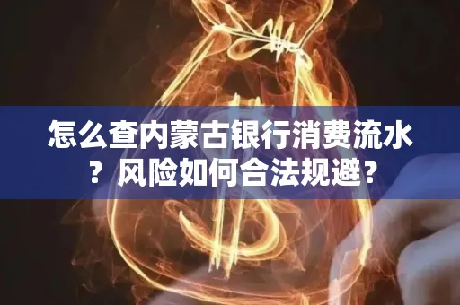怎么查内蒙古银行消费流水?风险如何合法规避?