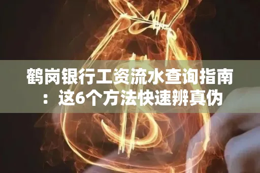 鹤岗银行工资流水查询指南:这6个方法快速辨真伪