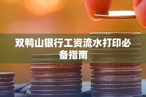 双鸭山银行工资流水打印必备指南
