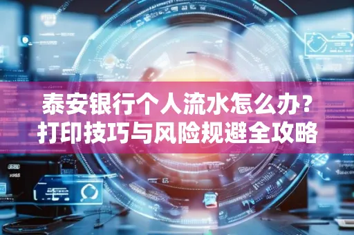 泰安银行个人流水怎么办?打印技巧与风险规避全攻略
