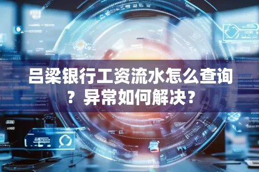 吕梁银行工资流水怎么查询?异常如何解决?