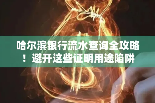 哈尔滨银行流水查询全攻略!避开这些证明用途陷阱