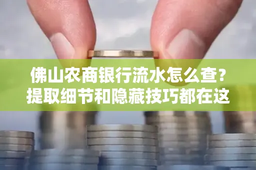 佛山农商银行流水怎么查?提取细节和隐藏技巧都在这了