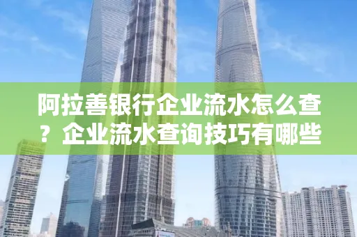 阿拉善银行企业流水怎么查?企业流水查询技巧有哪些?