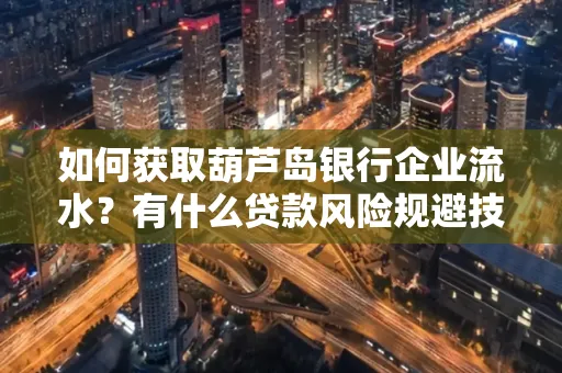 如何获取葫芦岛银行企业流水?有什么贷款风险规避技巧?