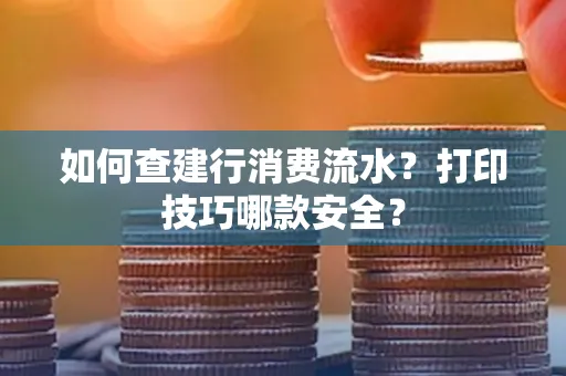 如何查建行消费流水？打印技巧哪款安全？